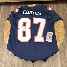 Ben Coates Signed Autographed New England Patriots Custom Jersey COA