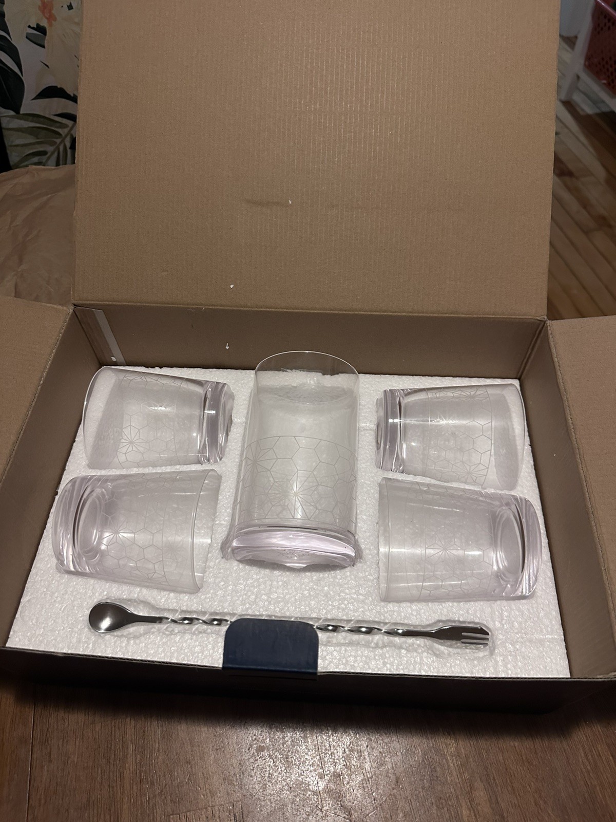 Chic & Tonic Stainless Steel Ice Party Bucket w/6 Shot Glasses and cocktail set