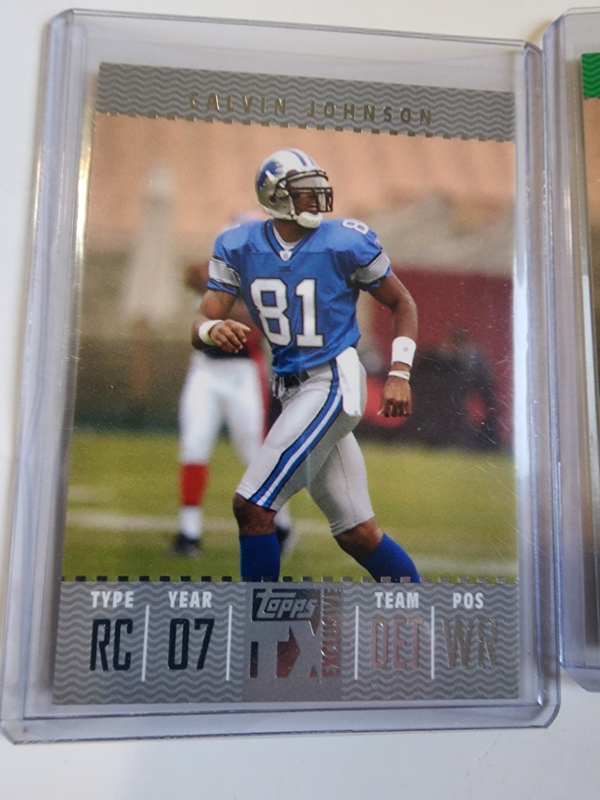 Calvin Johnson Topps TX Exclusive #103 Silver