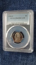 1998-S PCGS PR69DCAM Nickle