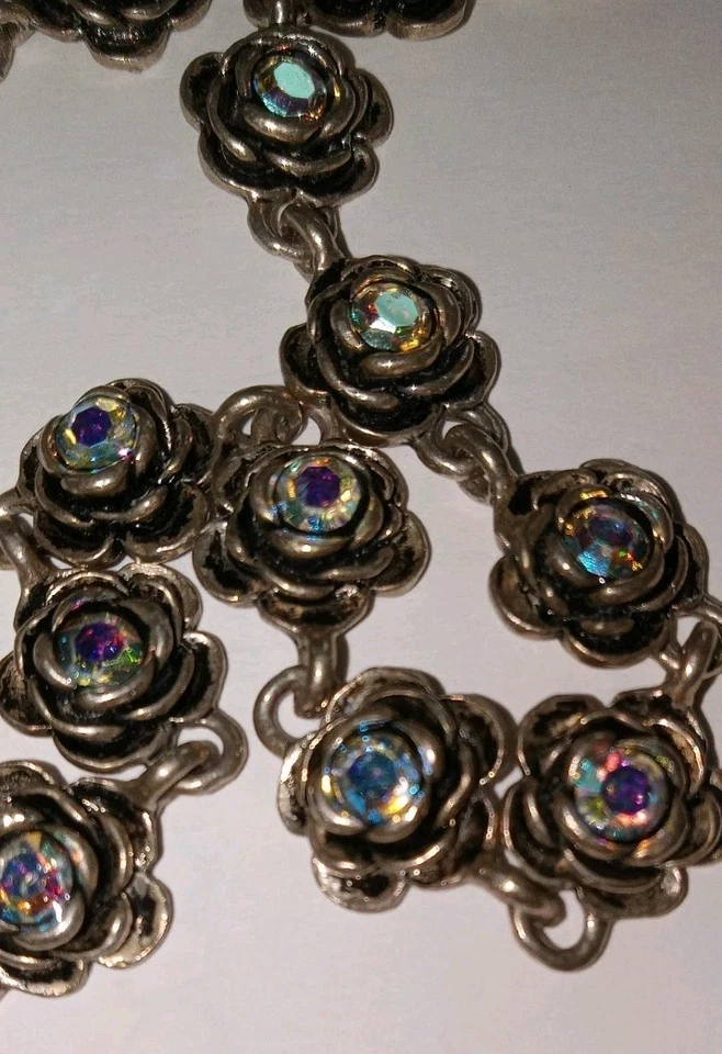 Premier Design Aurora Borealis Rose Necklace Primrose With Magnetic Extension - Image 3 of 4