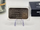 1oz Silver Bar Poured Casted Silver .999 Pure Branded Silver Bar Invest