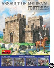MiniArt Assault of Medieval Fortress Festung 1:72 Bausatz Kit Diorama 72033