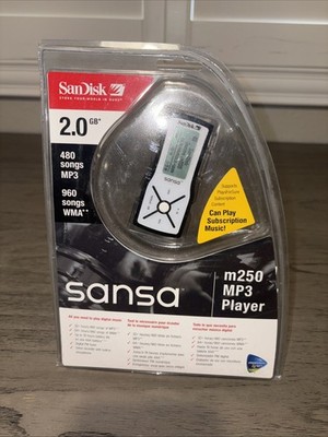 SANDISK SANSA m250 MP3 Music Player 2GB Black (FACTORY SEALED)
