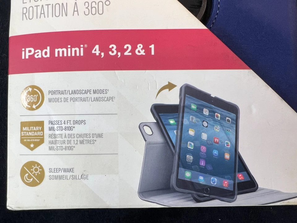 Targus VersaVu Slim iPad Mini 4, 3, 2 & 1 Premium 360 Degree Case Blue - Image 4 of 4