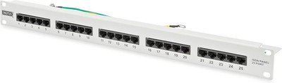 DIGITUS Professional - 19'' Patchpanel - 25 Port RJ 45 | ISDN | CAT 3 | NEU!