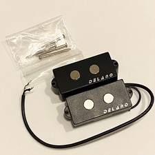 Delano PMVC4 FE/M2 Precision Bass Pickup 4-String Split Coil Black