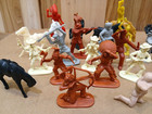Indian Warrior Action Figures Cowboys Horses Vintage Marx 37 pcs Fort Apache — photo 3