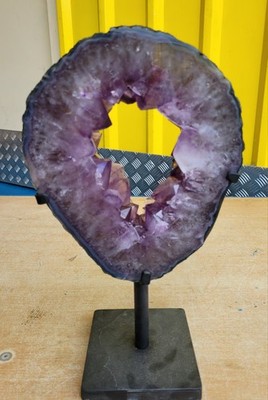 Amethyst Portal Geode Ring Natur Kristall Stein 4 kg hochwertig 35 x 20 cm NEU