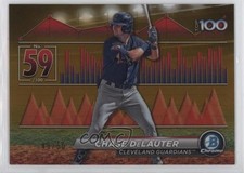 2024 Bowman Scouts Top 100 Gold Refractor 45/50 Chase Delauter #BTP-59 10od