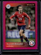 2024-25 Topps Merlin Chrome UEFA Ayyoub Bouaddi Magenta Refractor #/125