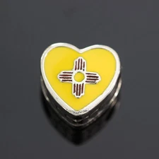 Authentic Pandora New Mexico USA Flag Charm RARE  + BOX