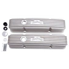 Edelbrock 41449 Valve Covers Woil Fill Hole Small Block Fits Chevy Satin Edelbrock 41449 Valve Covers Woil Fill Hole Small Block Fits Chevy Satin
