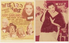 JUDY GARLAND-RE-STRIKE PHOTOS (3)-CA 70'S-COLOR-"THE WIZARD OF OZ"