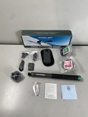 AKASO 360 Weatherproof AI-Tracking Action Camera Snow Adventure Combo in Gray