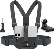 Phone Chest Mount Harness Holder Mobile Phone Strap Clip Compatible with Iphone 