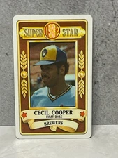 1982 Perma-Graphics Super Star Credit Card - CECIL COOPER