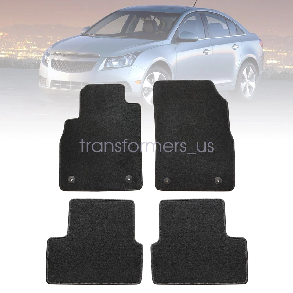 Tapetes de assoalho de veludo de substituição dianteiros e traseiros 2008-2016 para Chevrolet Cruze - Imagem 2 de 4