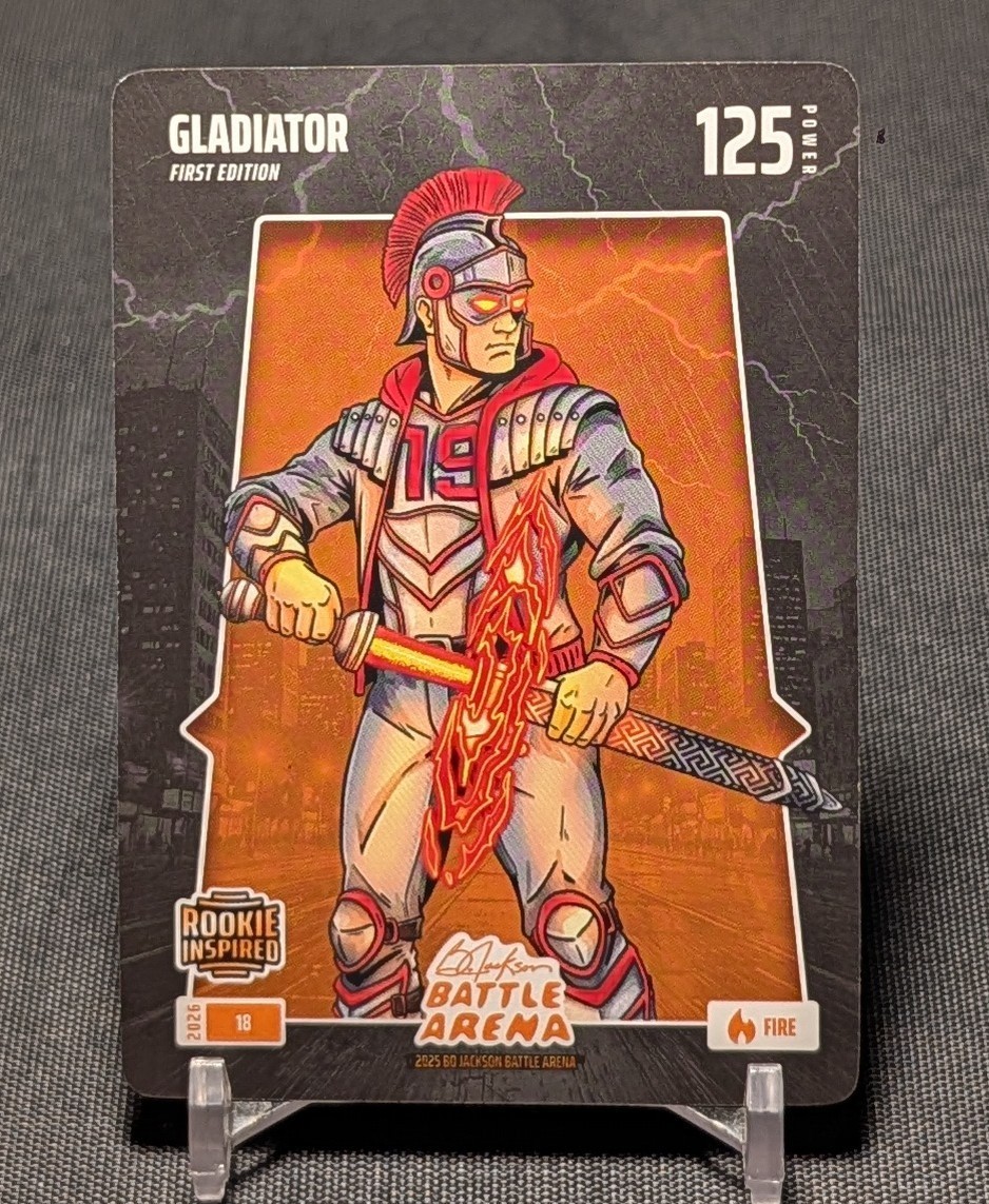 Roman Anthony GLADIATOR Fire 2026 Bo Jackson Battle Arena Card #18 Red Sox