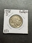 1938 D Buffalo Nickel XF Extra Fine Better Date US 5c Type Coin (Raw19099)