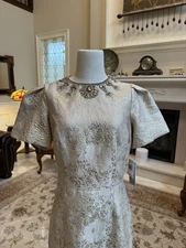 Teri Jon Rickie Freeman gold dress