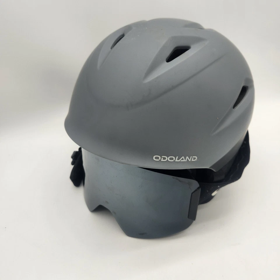 Casco de esquí y snowboard Odoland con gafas compatible con audio a prueba de golpes gris grande Foto 2 de 4