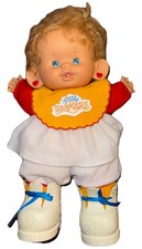 Vintage Little Big Ears Doll 1995 First Gen ERTL Blonde Hair Blue Eye Baby Doll