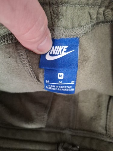 Nike Swoosh Medium Mens Jogger Fleece Pants Sweatpants Green - Picture 7 of 13