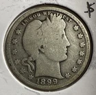 1899 Barber Quarter 25C Silver U.S. Coin