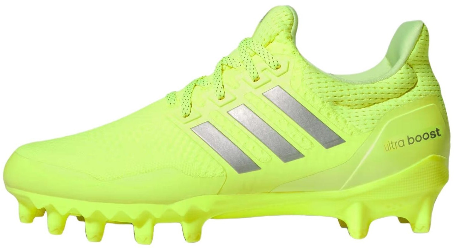 Size 9.5 Miami Hurricanes Adidas Ultraboost 1.0 Football Cleats Green HR1587 Adidas Ultraboost Miami Hurricanes PE 2018 Football Cleats  main image 4
