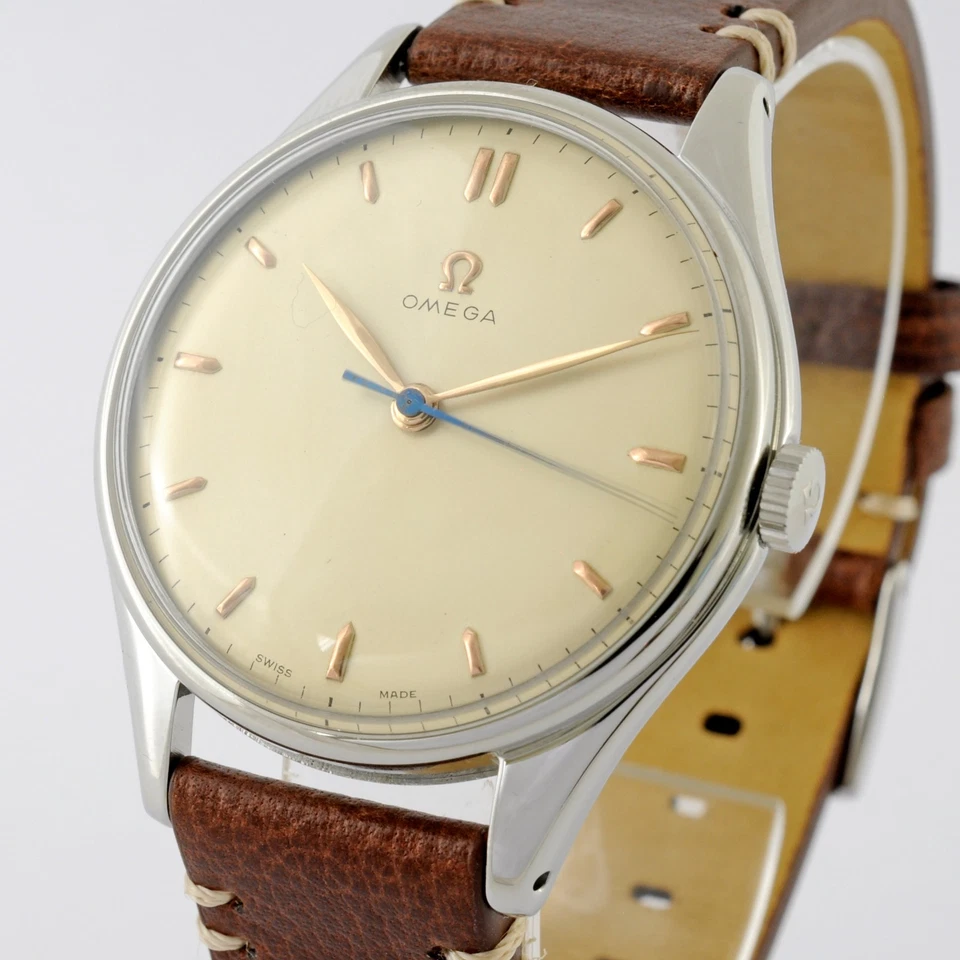 SWISS OMEGA REF 2506 FROM 1947' MANUAL WIND OVERSIZE 38MM STEEL GENTS WATCH - Image 2 of 4