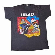 Vintage UB40 Labour Of Love Tour 80s Promo Concert Rare T-Shirt Sz L USA Made