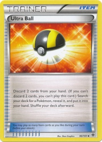 1x Ultra Ball - 90/101 - Uncommon Lightly Played Pokemon BW - Plasma Blast