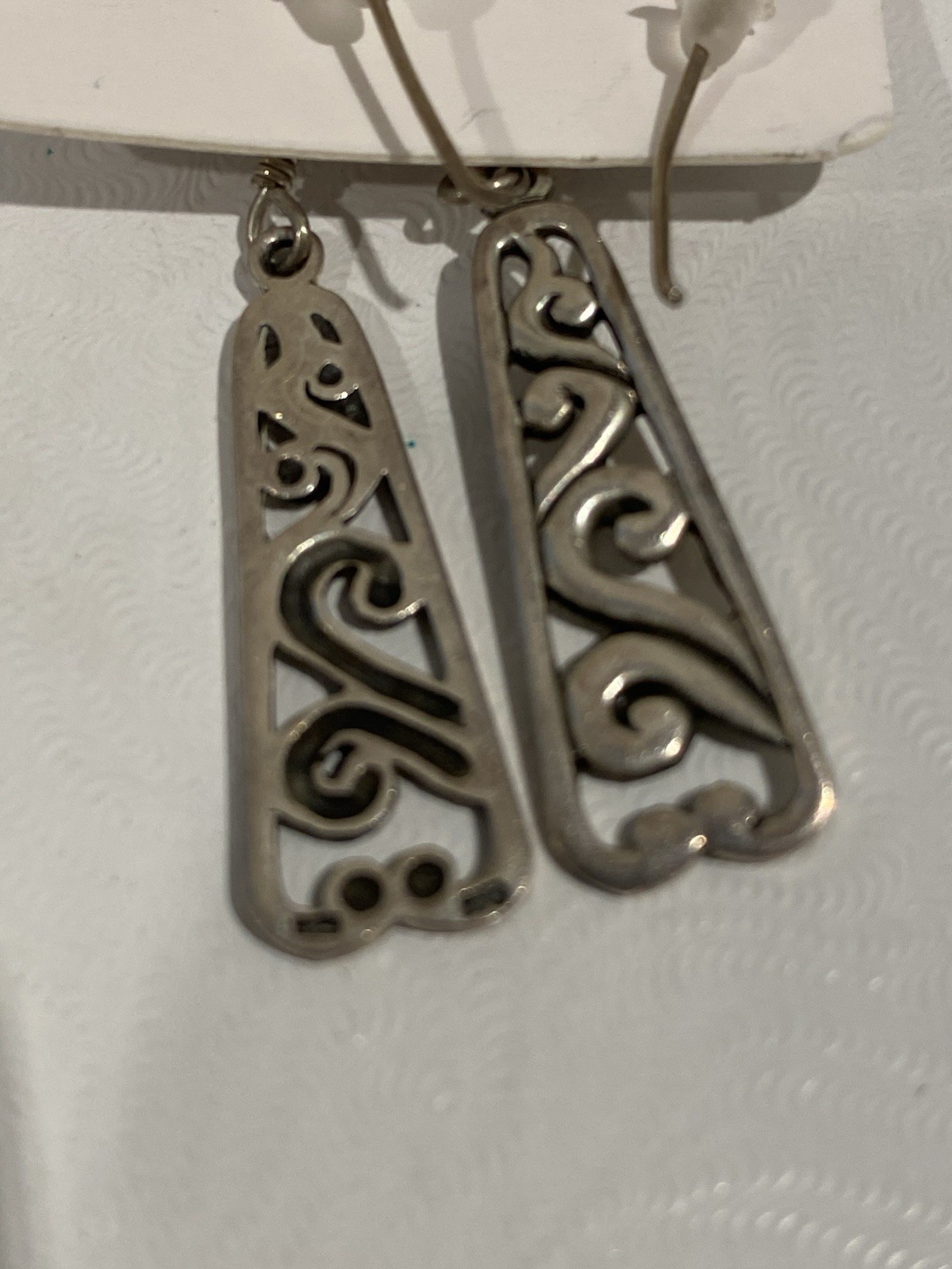 Primrose Sterling Silver  925 Scroll  Dangle Earr… - image 3