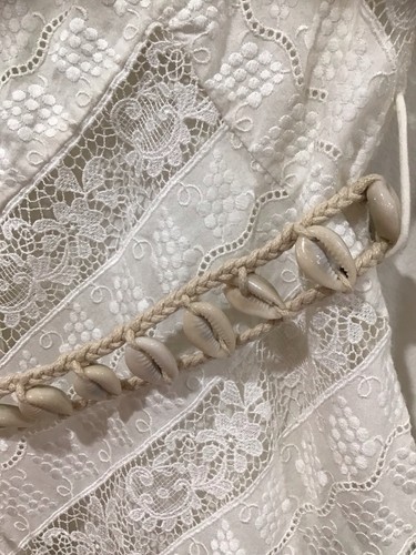 Zimmermann Dress Size Au 8 / US 4 Lace Paneled Veneto Perennial Belted White - Bild 5 von 10