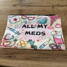 Medicine Pouch Zipped Makeup Baby Bag Hair Bits Pencil crochet Knitting SALE
