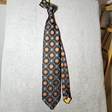 VTG Sidney Arnold Philadelphia Silk Tie Ornate Geometric Dot Mandala Pattern