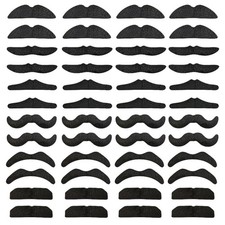 48 pcs Novelty Fake Mustaches,Mustache Party Supplies, Novelty Artificial Mus...