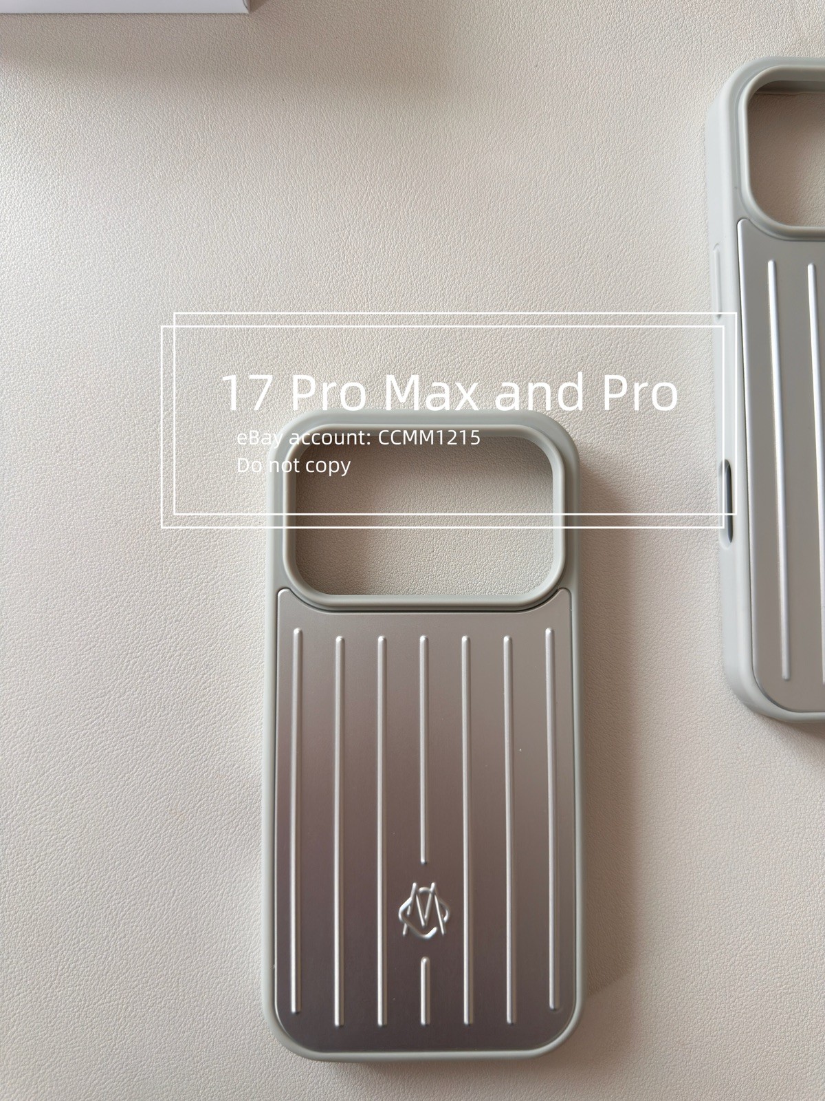 RIMOWA Custodia telefono alluminio argento iPhone 17 Pro / Pro Max foto 3