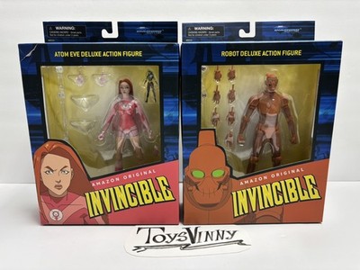Invincible Series 2 Atom Eve & Robot Action Figure Lot Diamond Select NEW lot