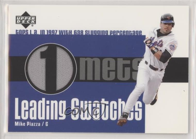 2003 Upper Deck Leading Swatches Mike Piazza #LS-MP1 HOF 0m0