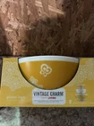 New Vintage Charm Pyrex Golden Days Butterfly Gold & Flowers Mixing Bowls Set 3