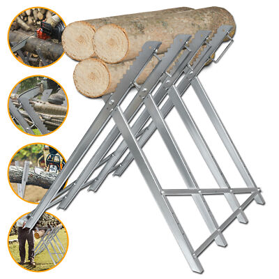 Eikuavons Sägebock Klappbar - Mit 3 Haltern Für Brennholz Bis 150kg