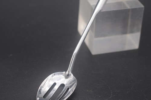 Vintage . Serving Slotted Spoon Marked "K" in a Badge Kitchen Tool Gadget - Picture 3 of 7
