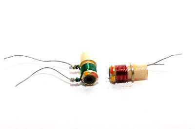 2x MIL Spec High Frequency Coil / Radio Frequency Coil / RF Coil, 40.8 Ohm, NOS