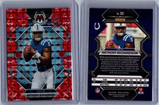 2023 Panini Mosaic Football Camo Red Mosaic #282 Anthony Richardson Rookie RC