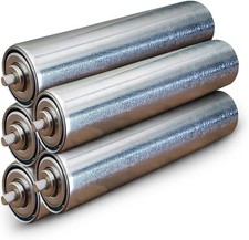  Conveyor Rollers - Galvanized Steel Replacement, 1.5" Diameter, 10" B