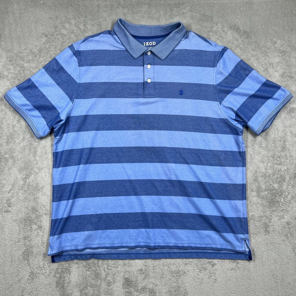 IZOD Advantage Performance Men s Striped Polo Shirt Big Tall