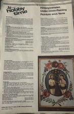 Hinterglasmalerei Vorlage Adam und Eva Hobby Time - Neu - OVP