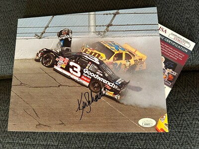 Ken Schrader Signed 8 X 10 Photo Jsa Authenticated NASCAR Dale Earnhardt 2001